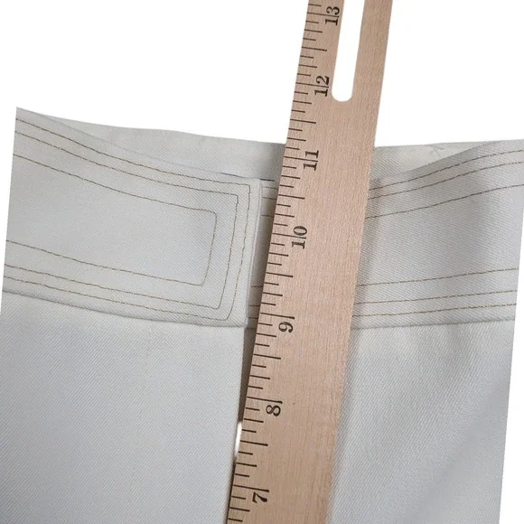 Gallia Women's White Wide Leg Dress‎ Pants Size 8 Minimalist Office Corpcore - Picture 4 of 12